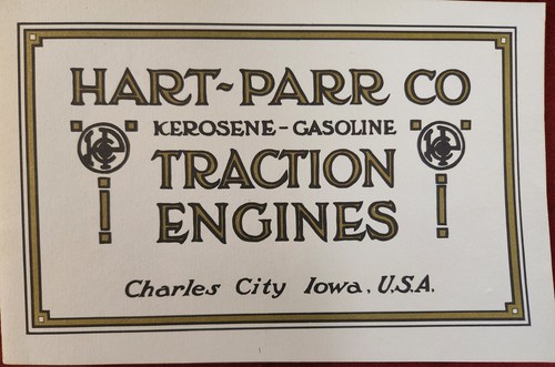 Hart parr kerosone gasoline - hart, co
