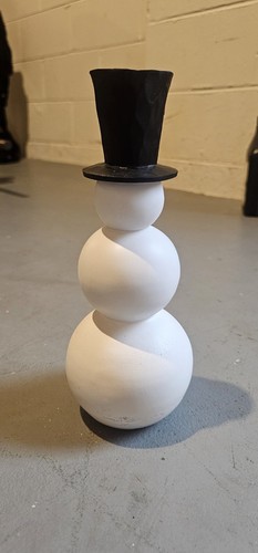 Wooden snowman decoration for - snowman,