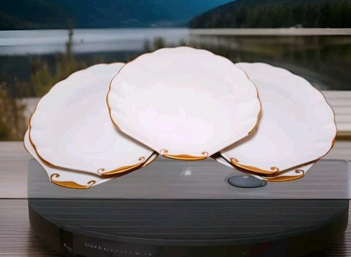 Vtg limoges scalloped snack - limoges,