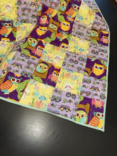 Owl quilt 45x35 - 45x35”, crib