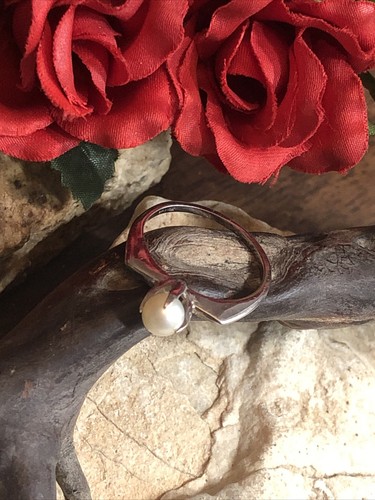 Vintage 10k white gold pearl - gold,