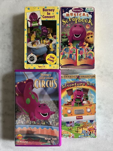 Barney vintage vhs - barney, lot