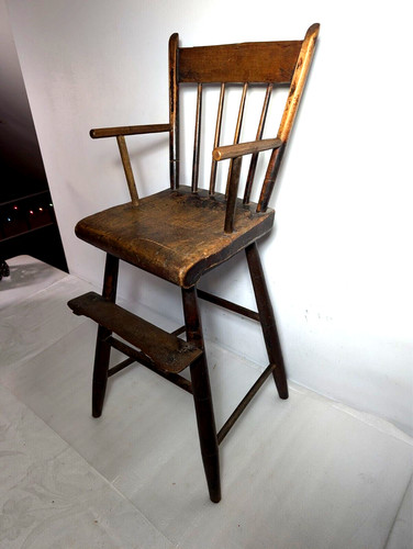 Antique windsor high chair - antique,