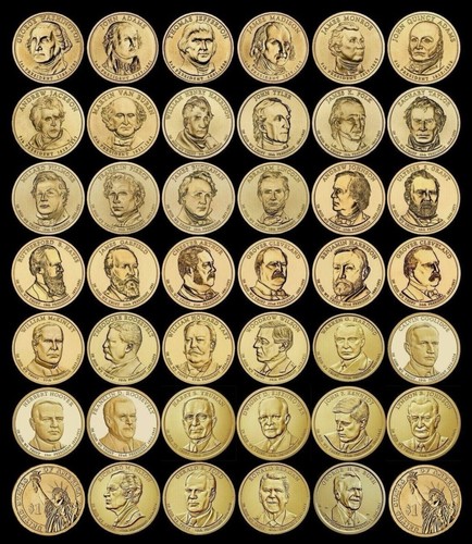 One presidential gold 1 - gold, $1