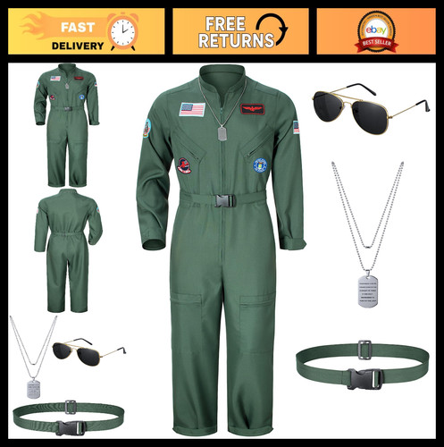 Men fighter pilot jumpsuit - men's,