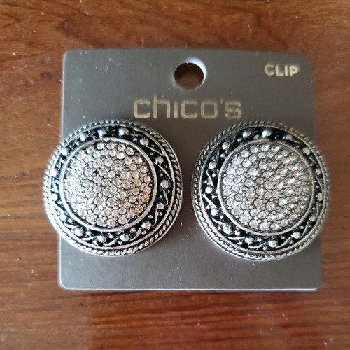 Chico silver tone round - chico's,