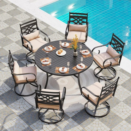 Pieces patio dining set - 7,