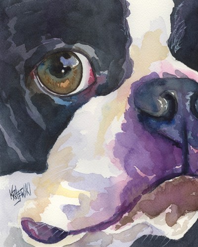 Boston terrier print - boston,