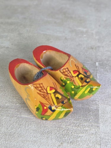Miniature dutch clogs wooden - clogs,