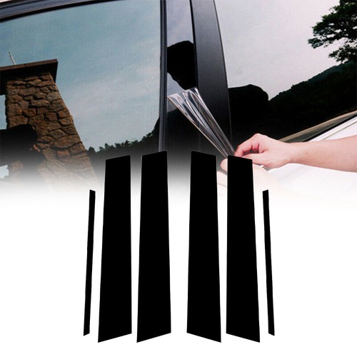 6pcs gloss window door - 6pcs, black