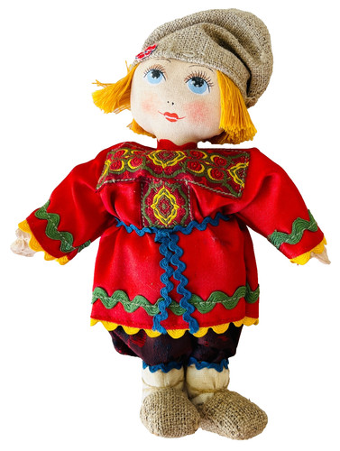 Small russian cloth doll - cloth,