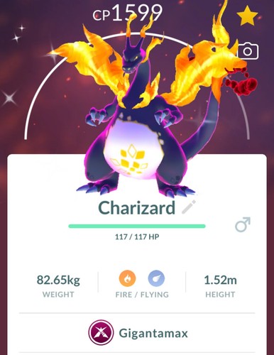Shiny charizard gigamax - shiny, mlnl