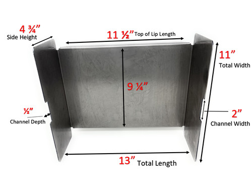 Heat baffle deflector - heat,