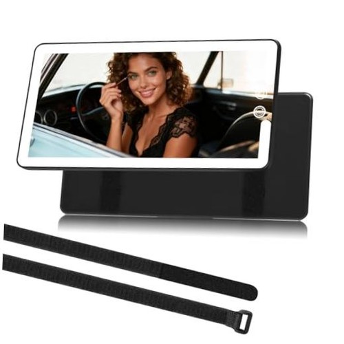 Car vanity mirror with lights - car,