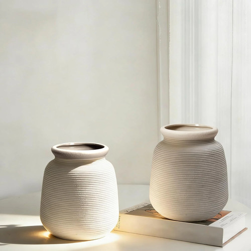 Ceramic vase set - of, 2
