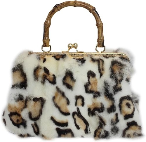 Real fox fur handbag - fur, –