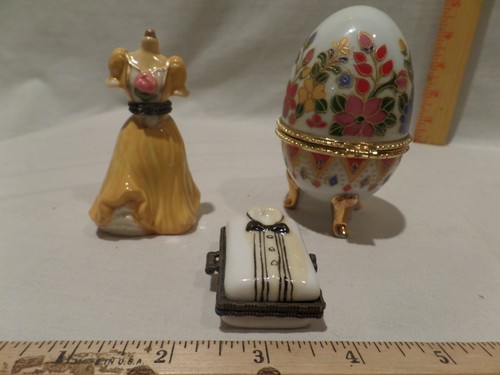 Hinged porcelain boxes vtg - hinged, boxes-vtg