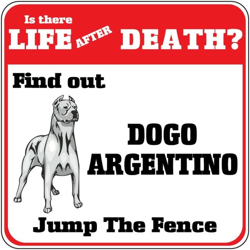 Crossing sign dogo argentino - sign,