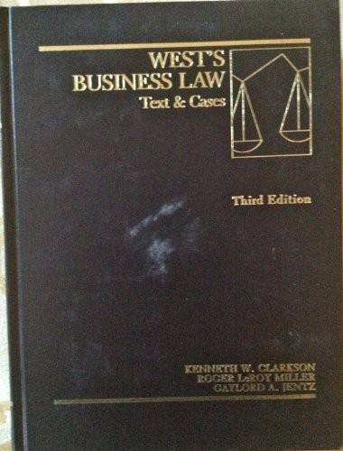 West business law - law:, and