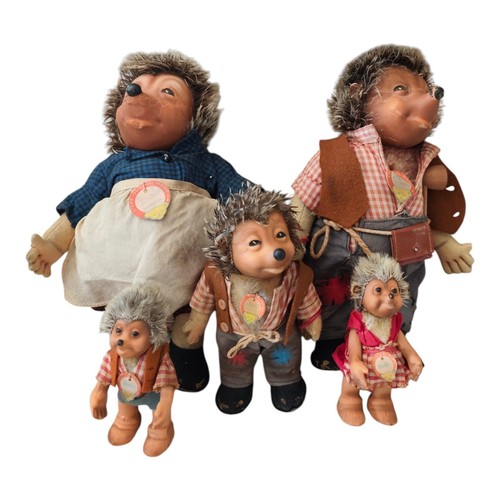 Steiff mecki hedgehog family - hedgehog,