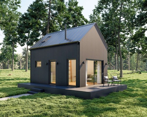 Modern cabin house x - house,,