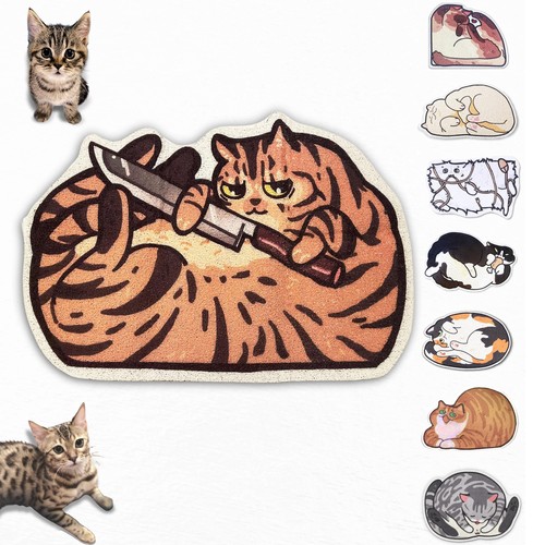Cute cat litter mat - mat, (30"x20")