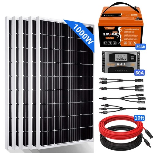 Solar panel kit 1000w - kit, off