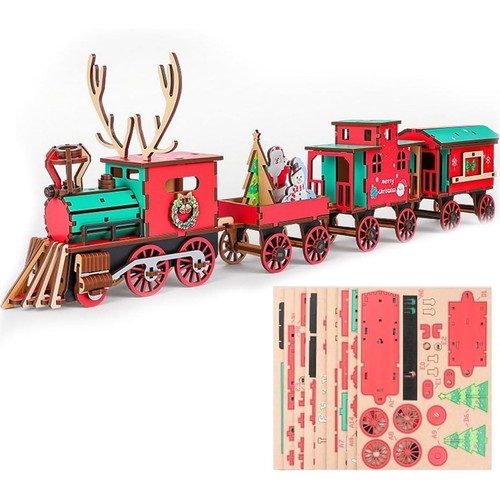 Diy christmas wooden train - christmas,