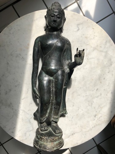 Bronze sukhothai style buddha - bronze,