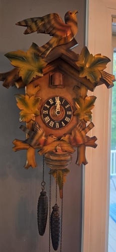 Vintage german cuckoo clock - vintage,