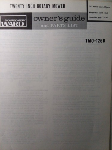 Montgomery ward - ward, 20"