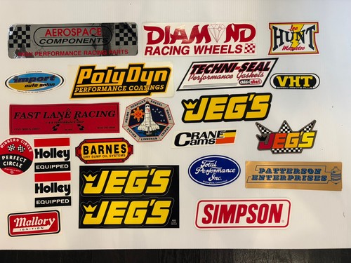 Vintage racing decals - 20,