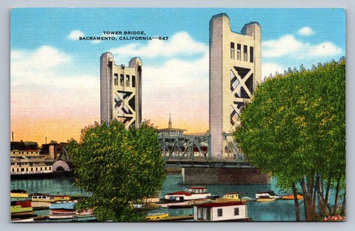 Postcard sacramento tower - postcard,