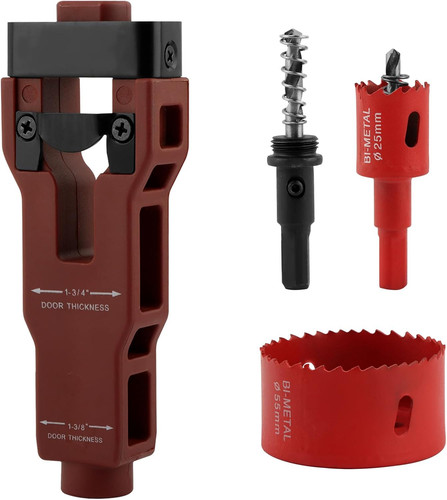 Door latch installation kit - door,