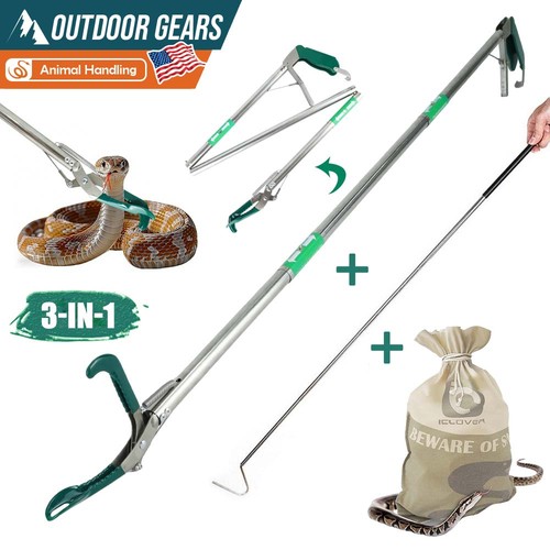 Collapsible snake tongs - collapsible,