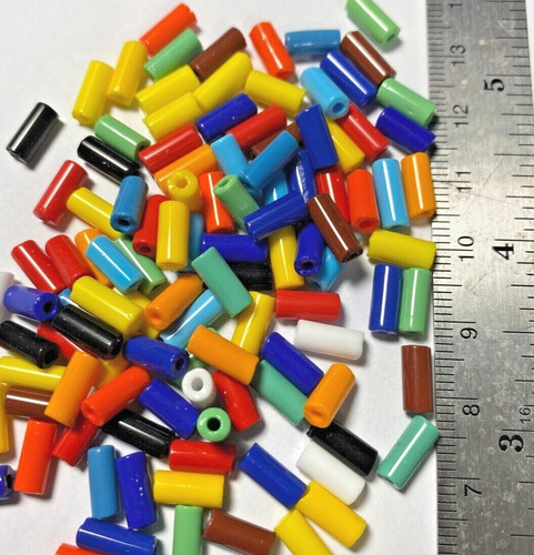 Czech wampum tube beads all - tube,
