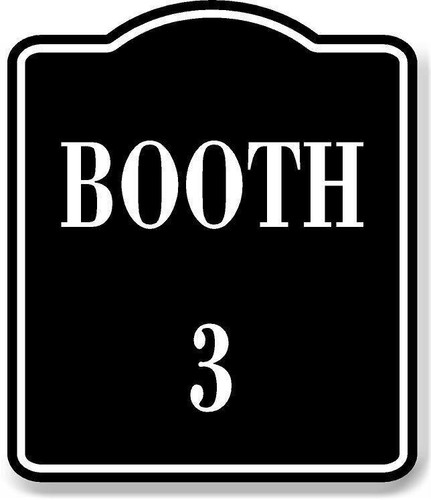 Booth black aluminum - black,
