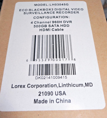 Lorex lh03045g lh040 eco - lorex,