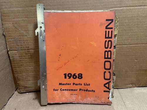Jacobsen parts catalog - catalog, &