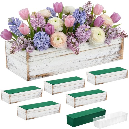 Set wooden planter boxes - 6,