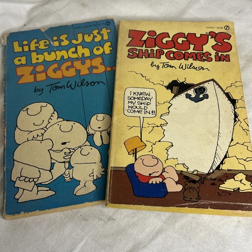 Vtg set ziggy comic strip - vtg,