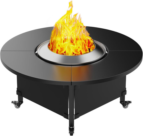 Fire pit surround tabletop for - pit,