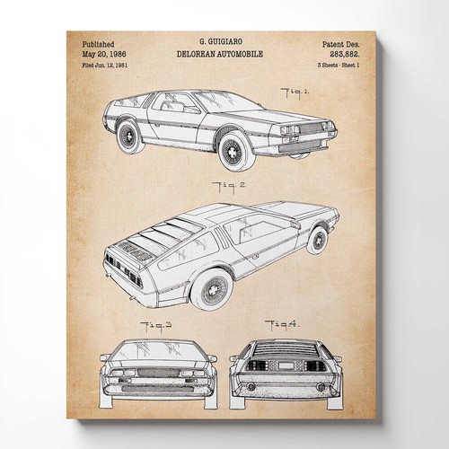 Delorean back the future - back, to
