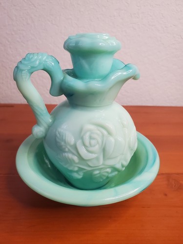 Avon vintage jadite glass - avon,