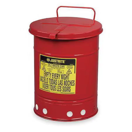 Justrite 09510 oily waste - justrite, can