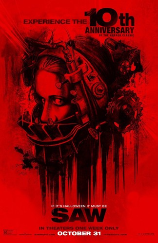 2004 saw movie poster huge - saw, 3x5