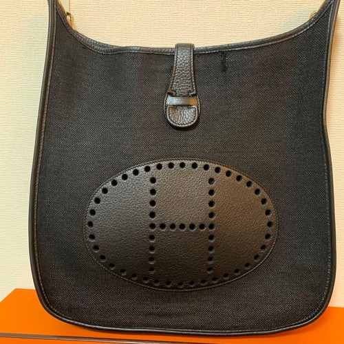 Hermès evelyne canvas - evelyne, gm