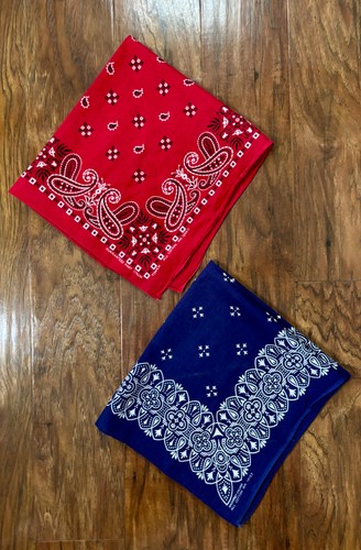Vtg fast color bandana - color, blue/