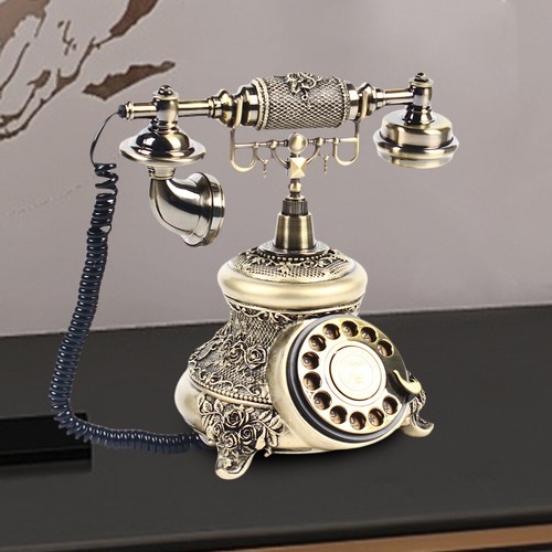 Vintage rotary dial telephone - vintage,