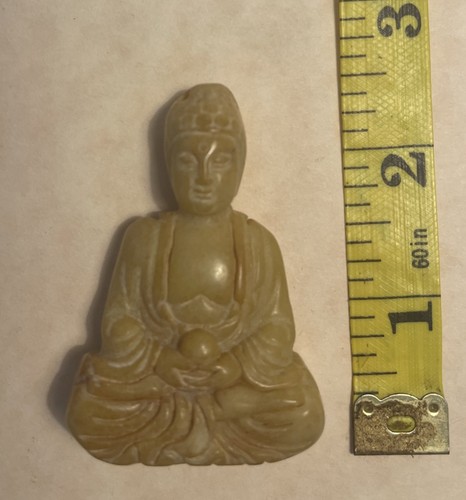 Jade carved buddha - buddha, statue